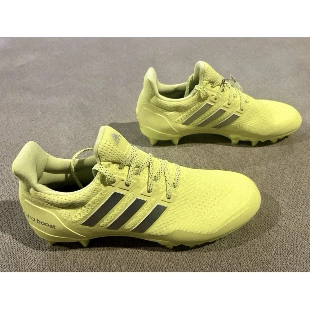 Men's Adidas UltraBoost Football Cleats Solar Yellow JP7413 US Size 11 New Rare